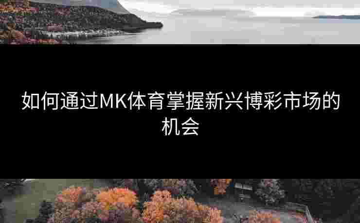 如何通过MK体育掌握新兴博彩市场的机会